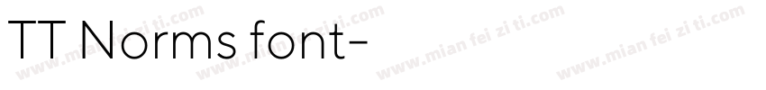 TT Norms font字体转换
